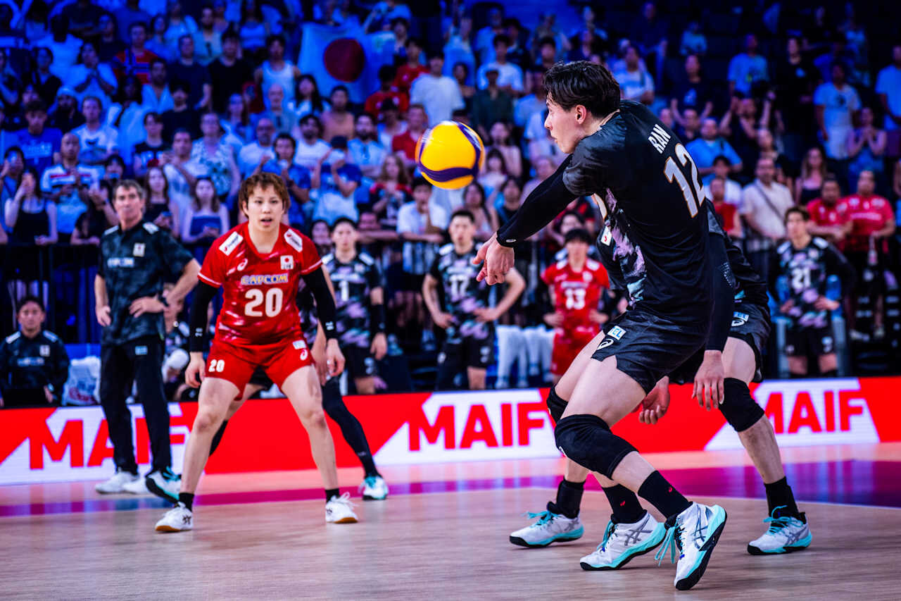 バレーボール・ネーションズリーグ（VNL）男子日本代表、イラン戦（C）Volleyball World