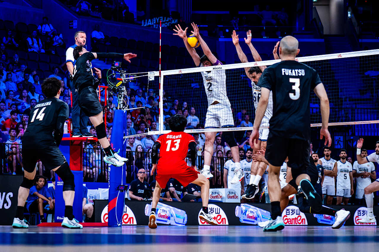バレーボール・ネーションズリーグ（VNL）男子日本代表、イラン戦（C）Volleyball World