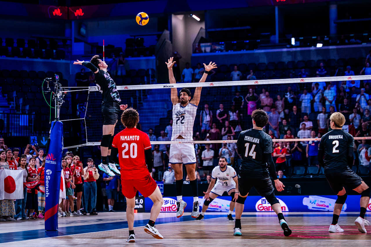 バレーボール・ネーションズリーグ（VNL）男子日本代表、イラン戦（C）Volleyball World
