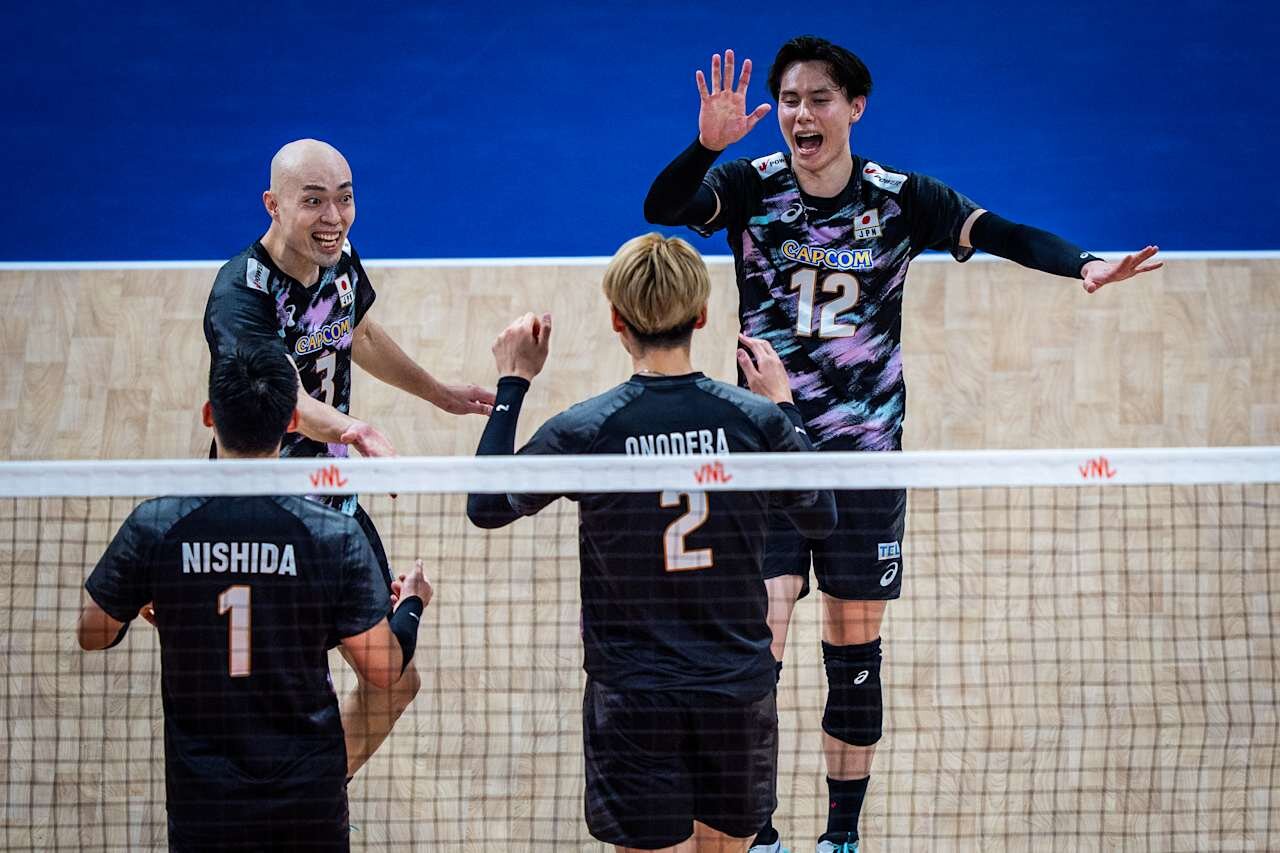 バレーボール・ネーションズリーグ（VNL）男子日本代表、イラン戦（C）Volleyball World