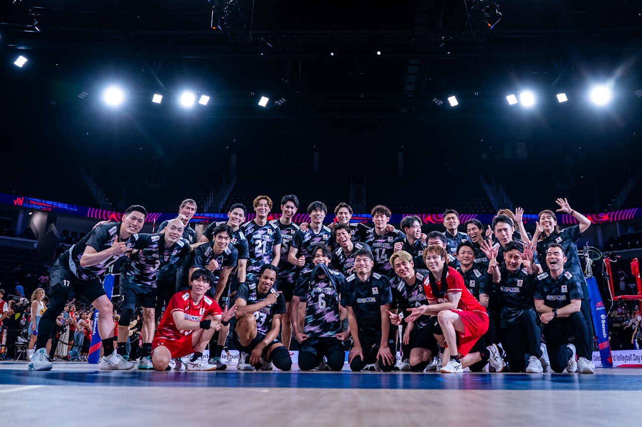バレーボール・ネーションズリーグ（VNL）男子日本代表、イラン戦（C）Volleyball World
