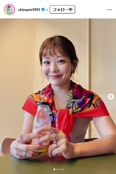 吉田知那美のインスタグラムから