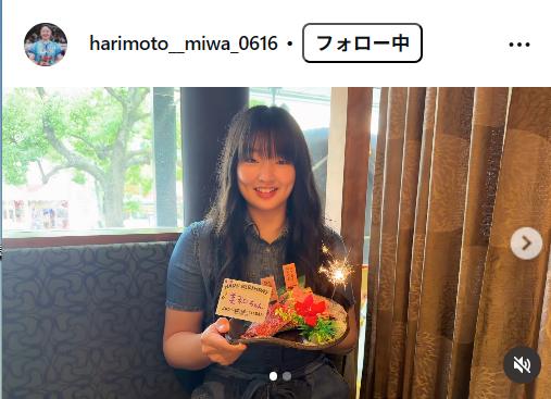 張本美和のインスタグラムから