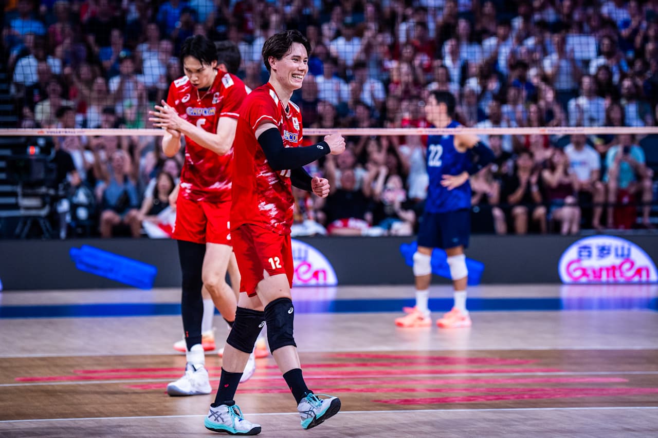 バレーボール・ネーションズリーグ（VNL）男子日本代表、米国戦（C）Volleyball World