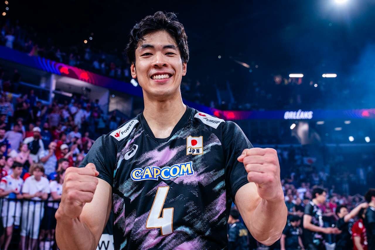 バレーボール・ネーションズリーグ　日本－フランス（C）Volleyball World