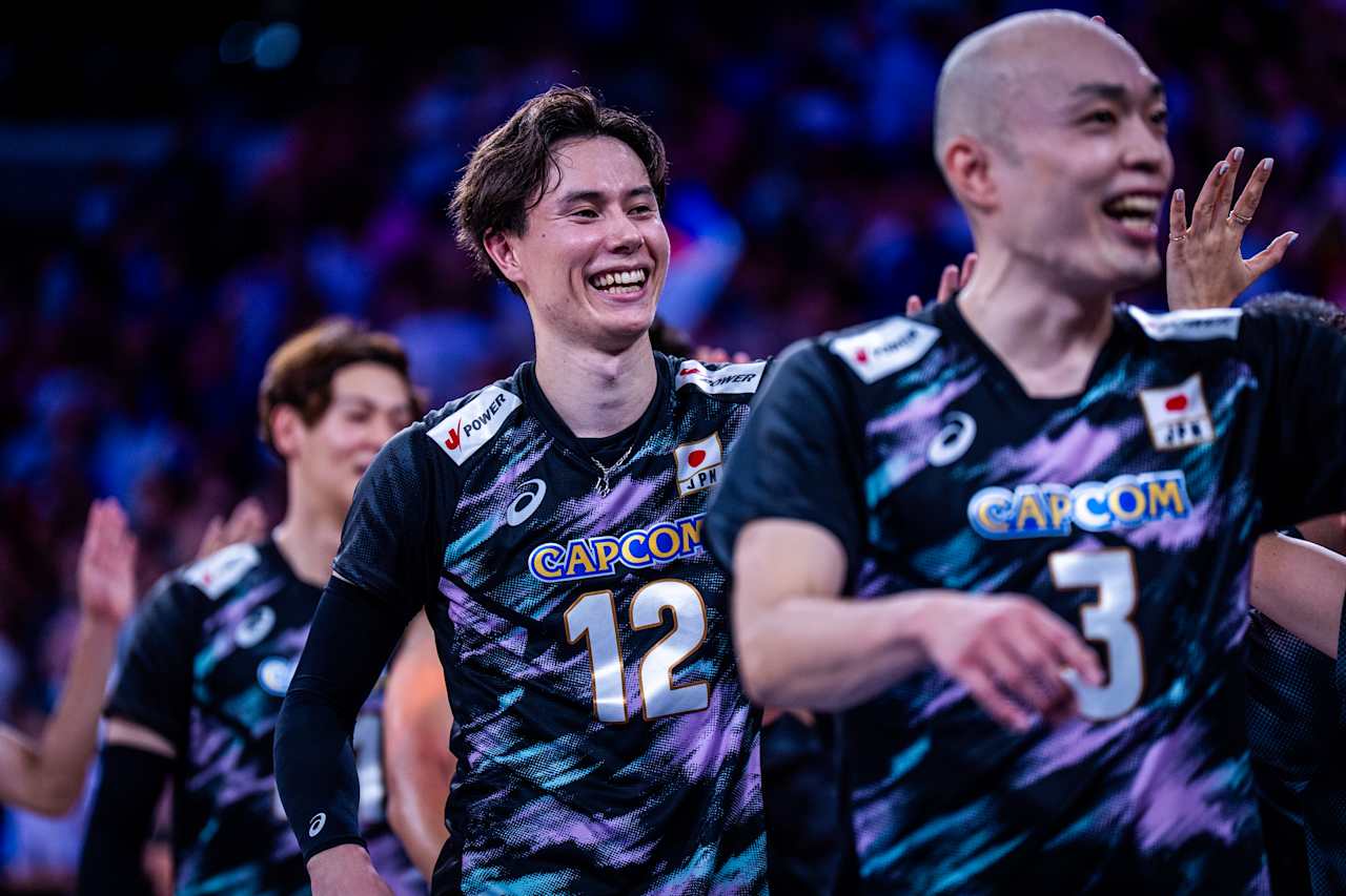バレーボール・ネーションズリーグ　日本－フランス（C）Volleyball World