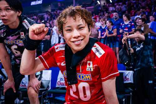 バレーボール・ネーションズリーグ 日本-フランス(C)Volleyball World