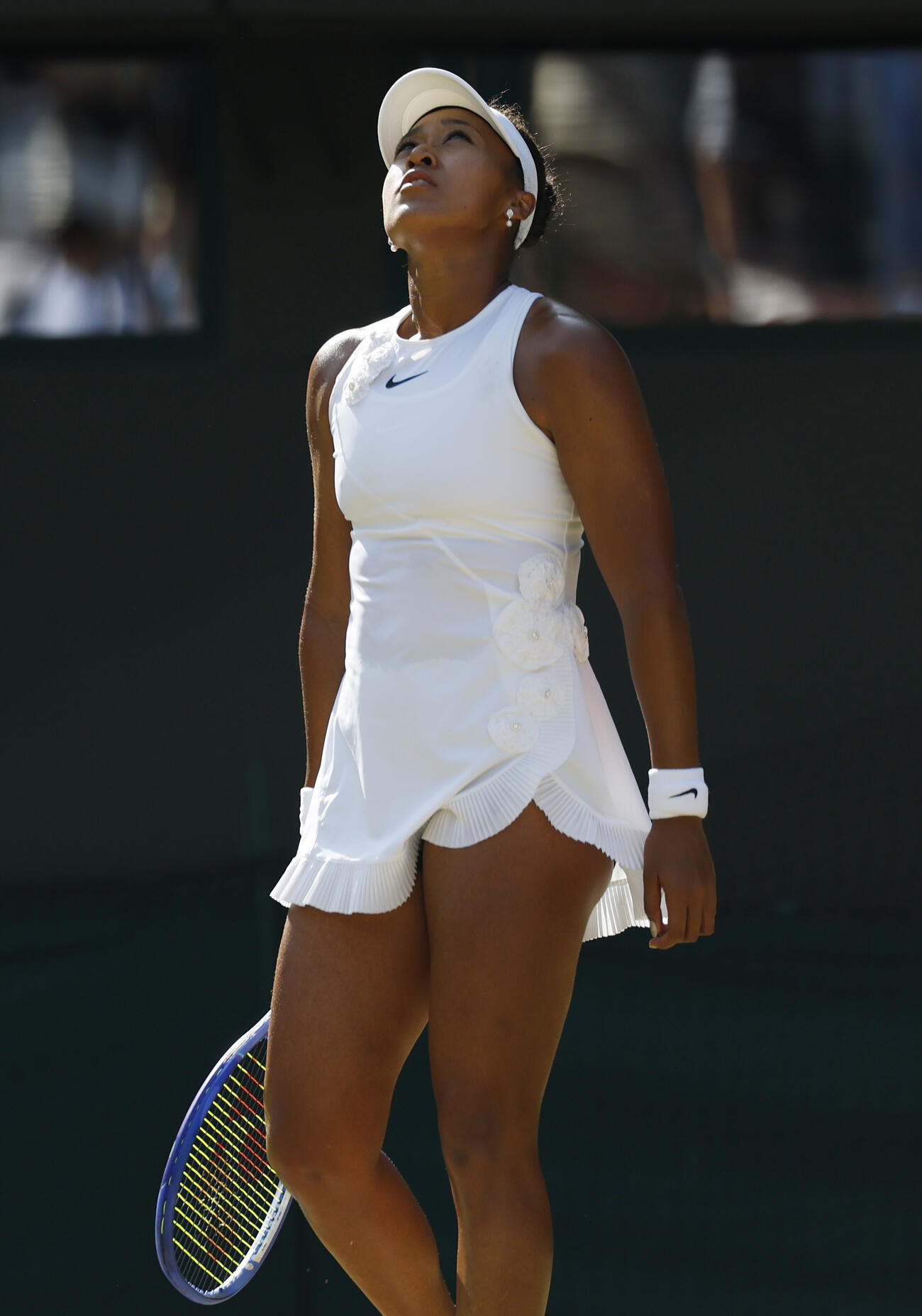 女子シングルス準々決勝でポイントを奪われた大坂なおみ（共同）