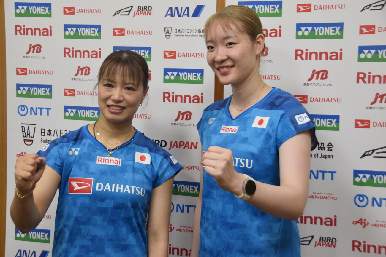 ジャパン・オープンに意気込んだ女子ダブルスの福島由紀、松本麻佑組