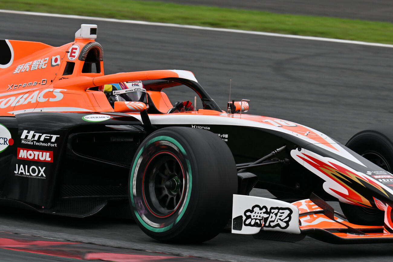 公式予選でポールを獲得した野尻智紀のマシン（JRP提供）