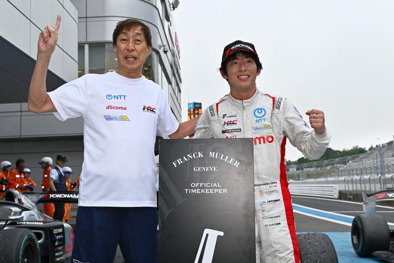 村岡潔チームプリンシパルと太田格之進（左から＝JRP提供）