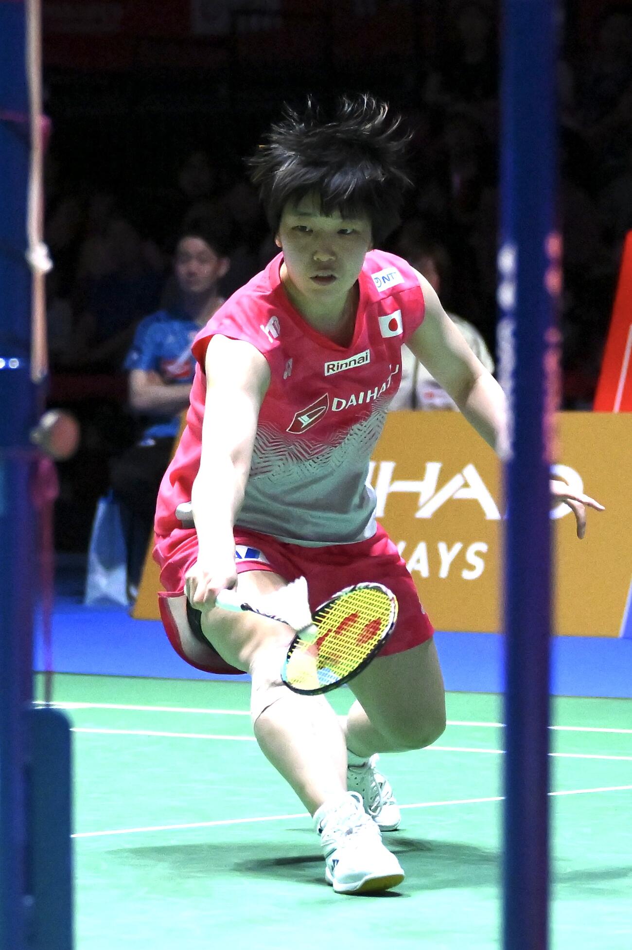 女子シングルス決勝に臨む山口茜（撮影・滝沢徹郎）
