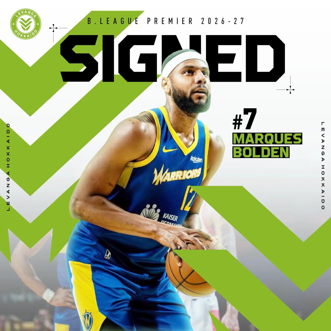 新加入する元NBA選手のボールデン（レバンガ北海道の公式ホームページから）