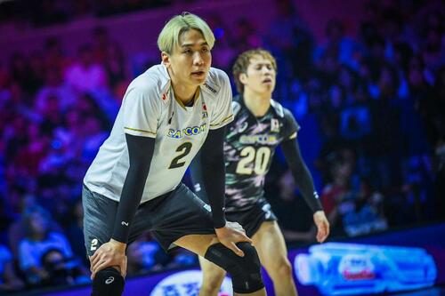 バレーボール・ネーションズリーグ(VNL)男子日本代表、準々決勝中国戦(C)Volleyball World