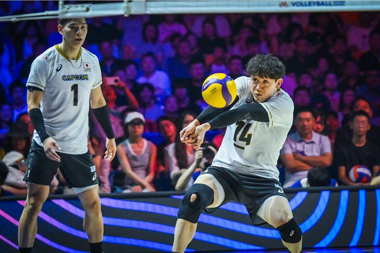バレーボール・ネーションズリーグ（VNL）男子日本代表、準々決勝中国戦（C）Volleyball World