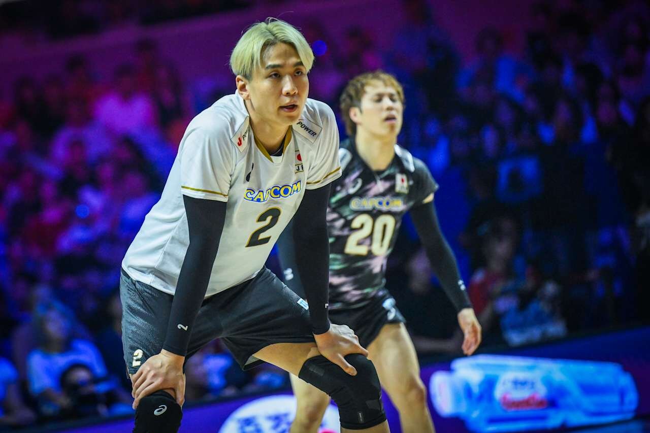 バレーボール・ネーションズリーグ（VNL）男子日本代表、準々決勝中国戦（C）Volleyball World