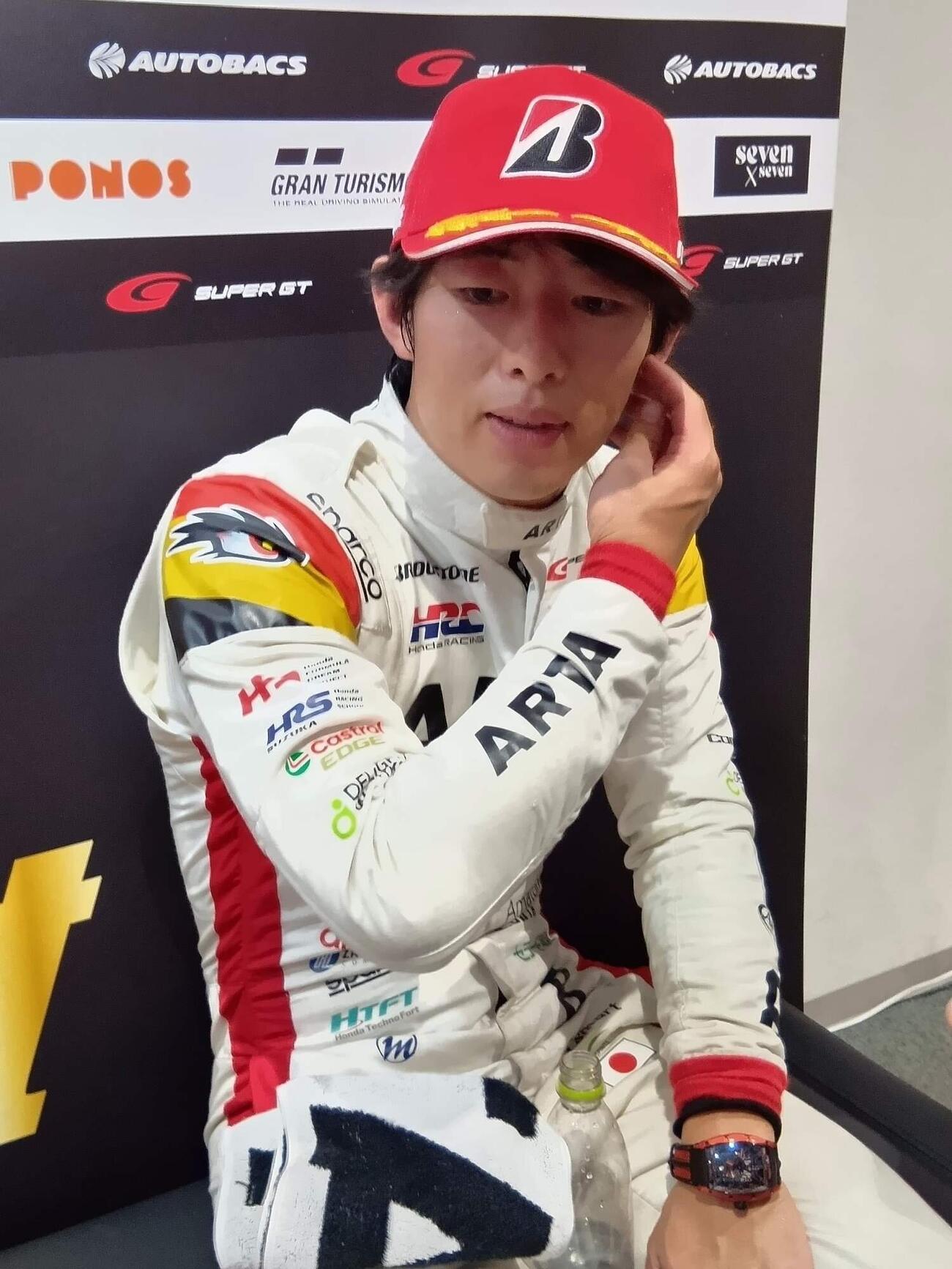 ポールポジションを獲得した太田格之進