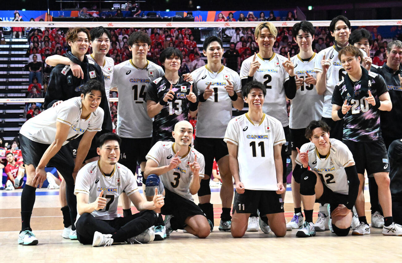 バレー日本代表の選手ら（2026年7月撮影）