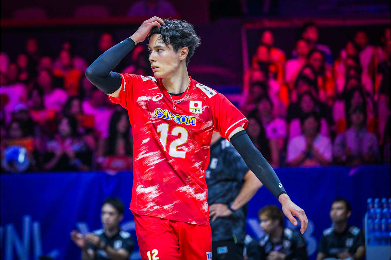 バレーボール・ネーションズリーグ（VNL）日本代表対スロベニア、男子３位決定戦（C）Volleyball World