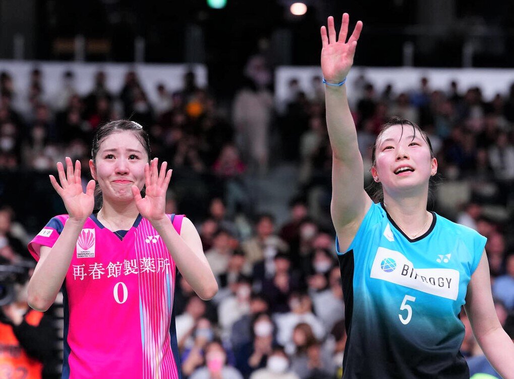 志田千陽（左）、五十嵐有紗組（2026年12月撮影）