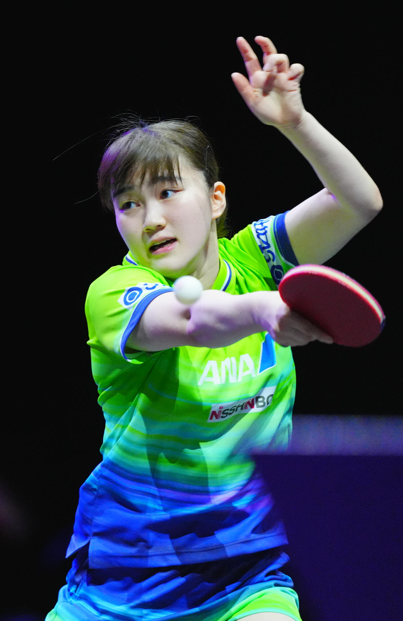 女子シングルス2回戦でリリー・チャンと対戦する大藤沙月（撮影・垰建太）