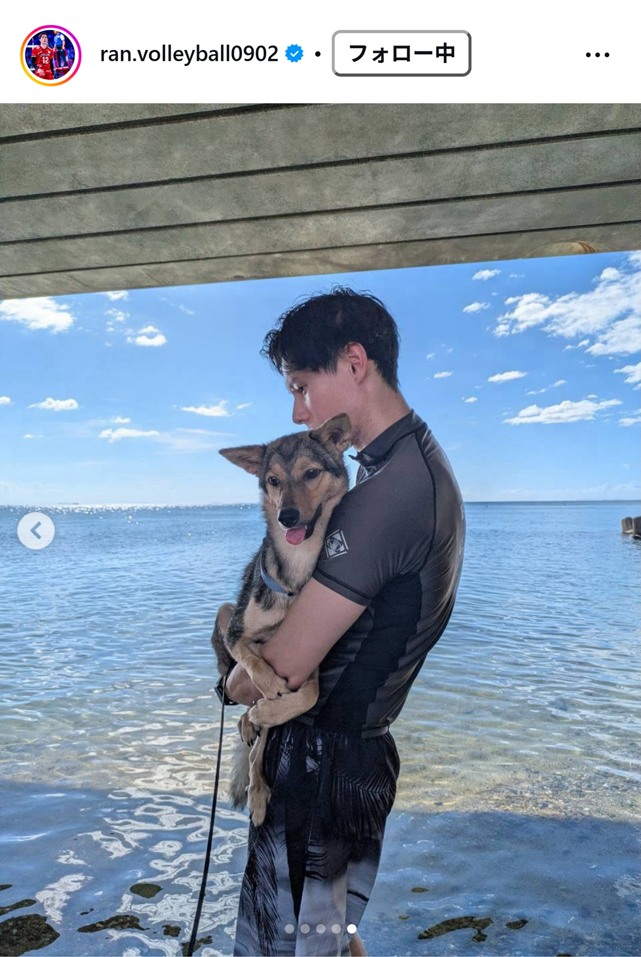 高橋藍のインスタグラムから