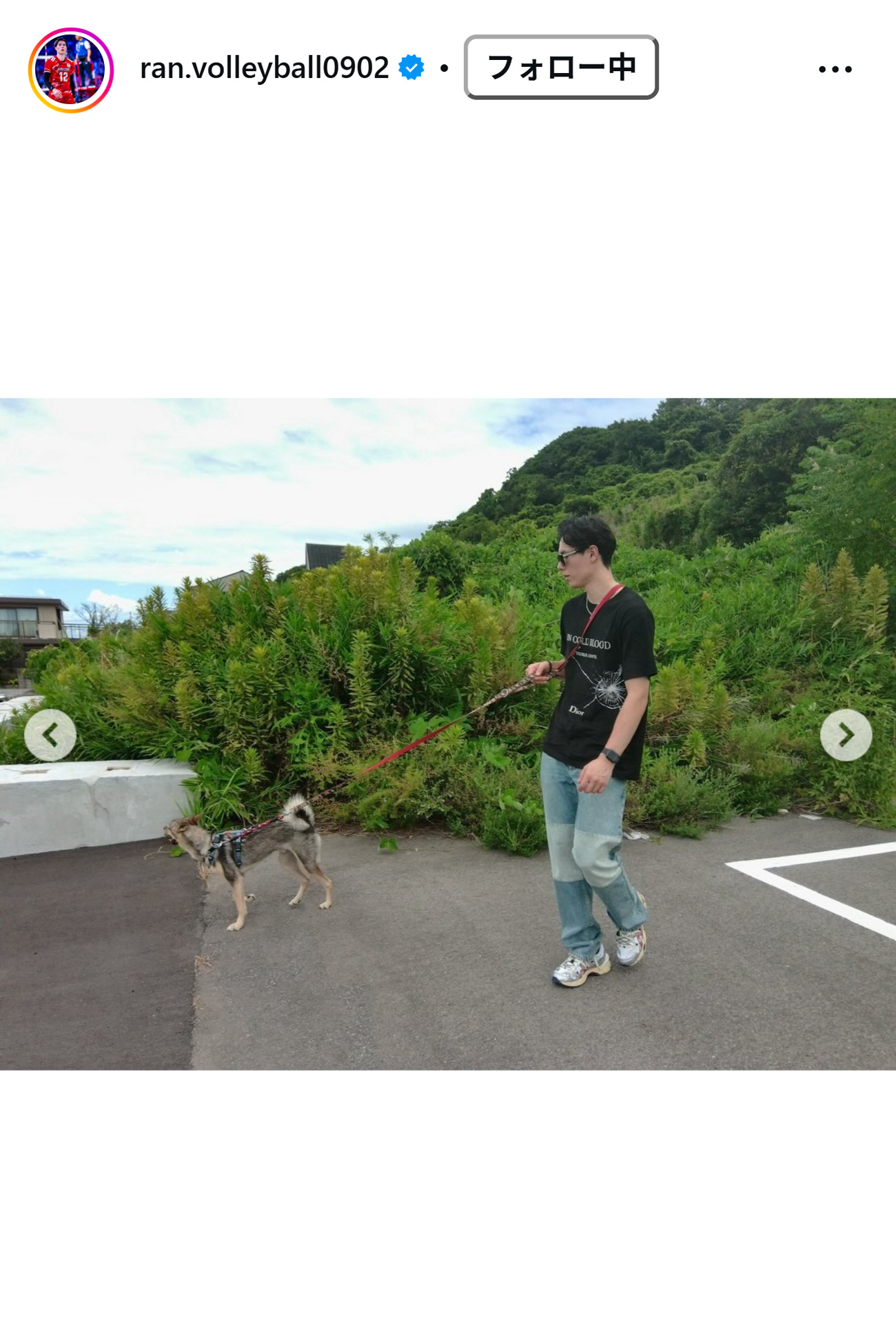 高橋藍のインスタグラムから