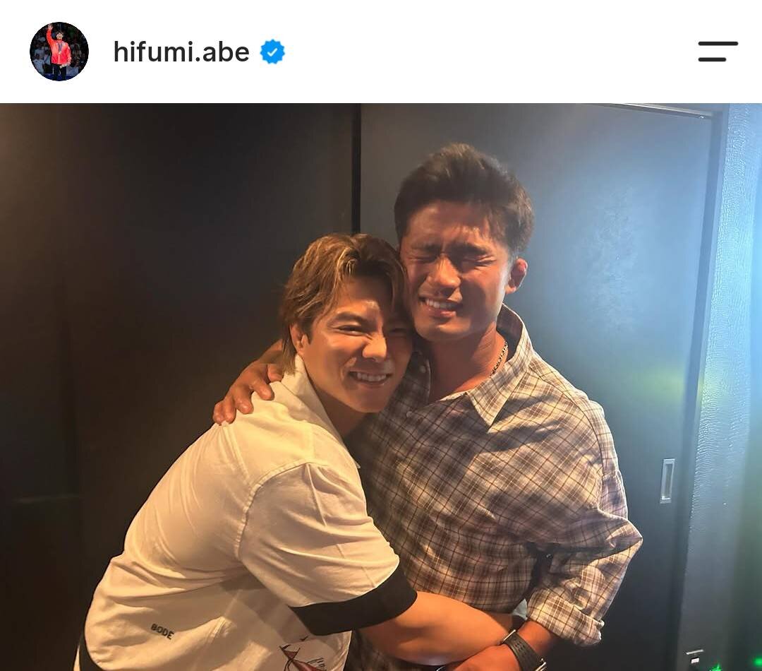 阿部一二三のインスタグラムより
