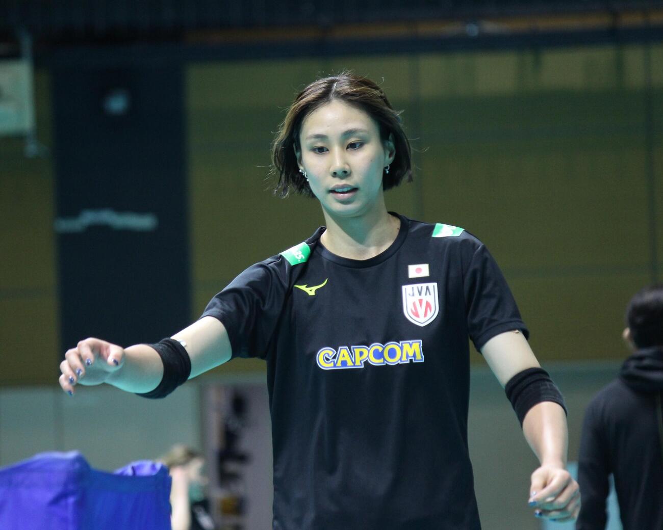 練習を公開したバレーボール女子日本代表の和田由紀子