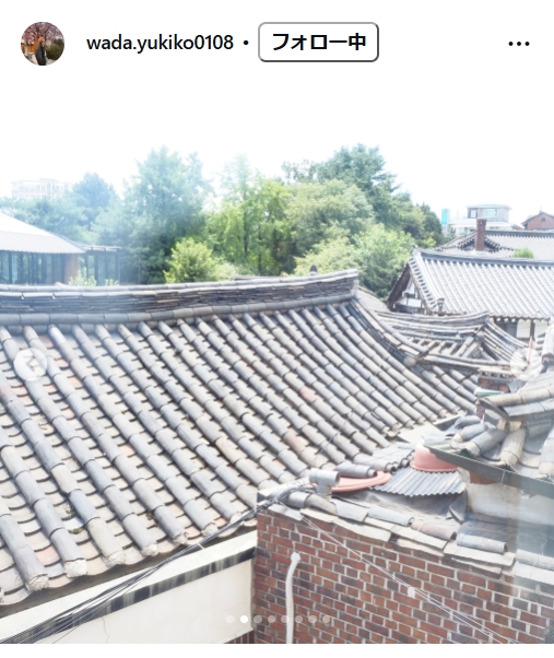 和田由紀子のインスタグラムから