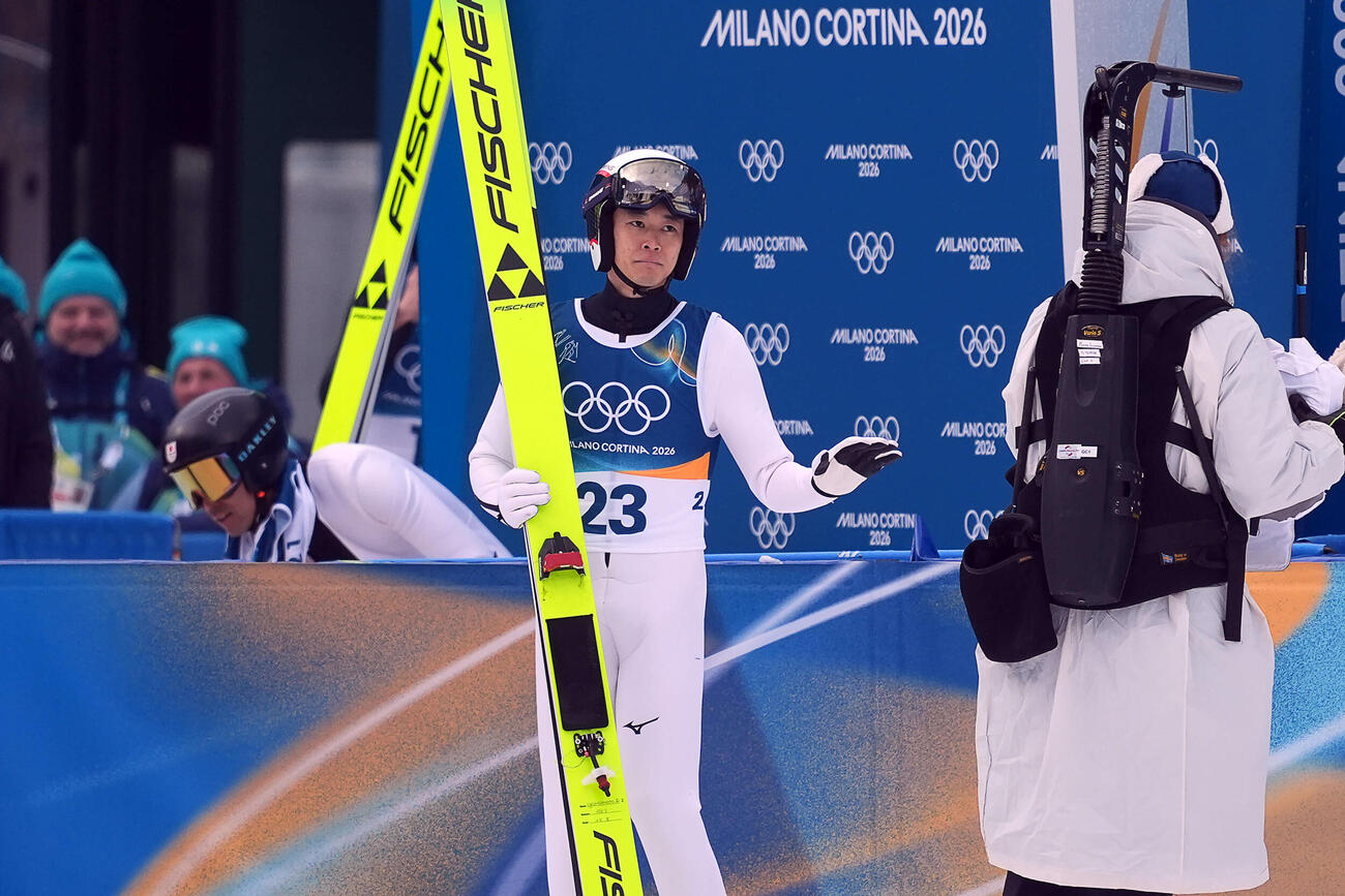 2026年2月、ミラノ・コルティナ冬季五輪ノーマルヒルで豪快なジャンプを見せた山本涼太