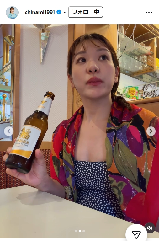吉田知那美のインスタグラムから
