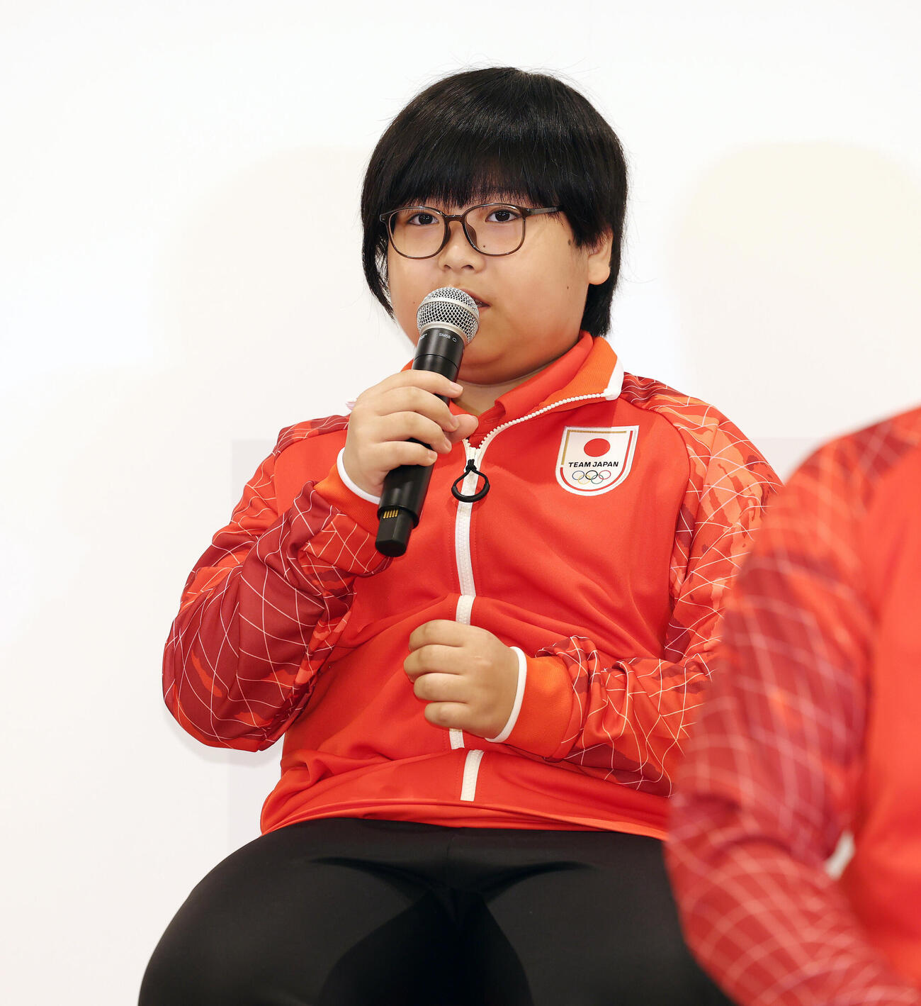 「アジア大会TEAM JAPAN MEDIA SUMMIT」に登壇した栗原悠輝（撮影・宮地輝）