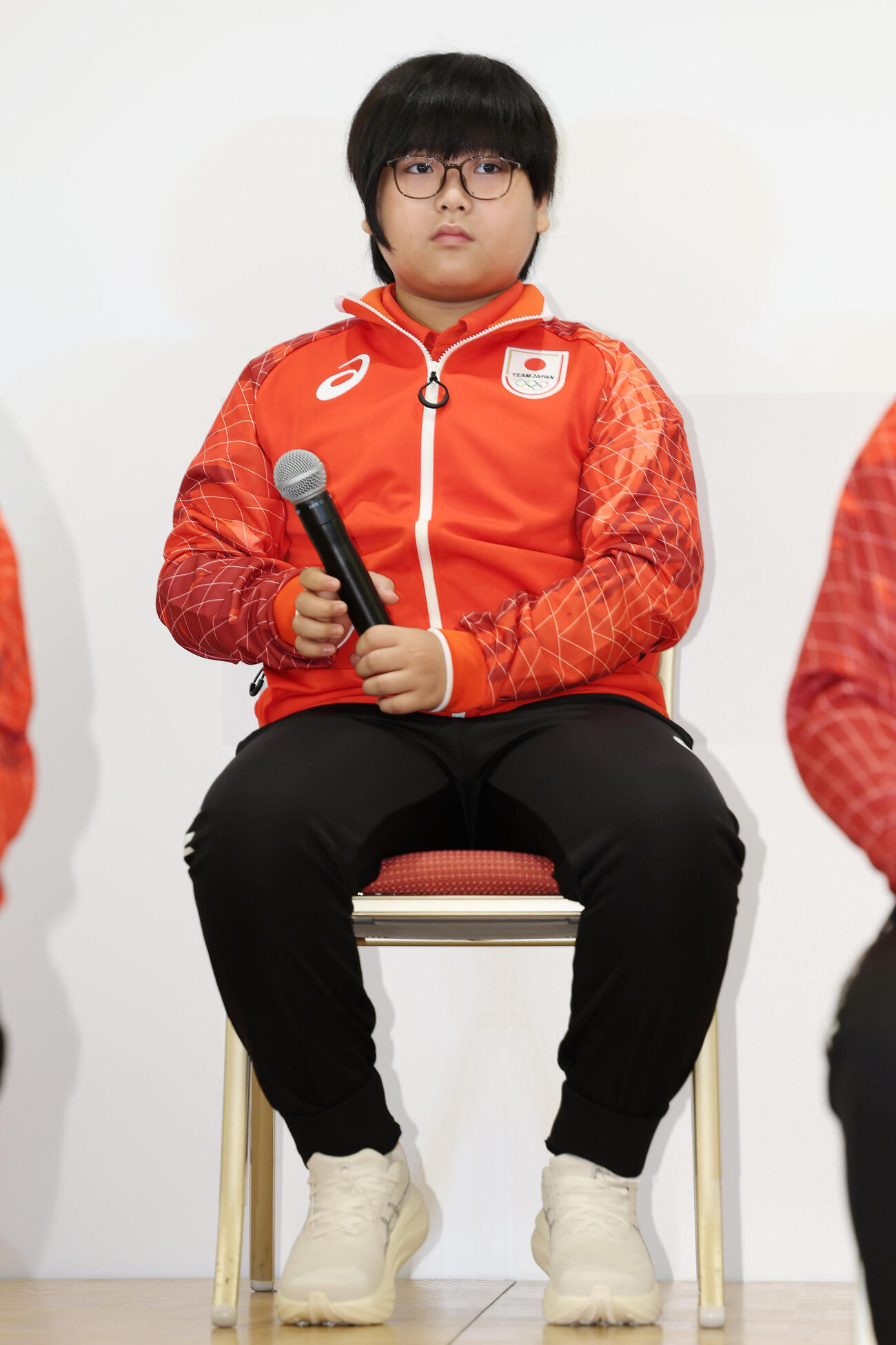 「アジア大会TEAM JAPAN MEDIA SUMMIT」に登壇した栗原悠輝（撮影・宮地輝）