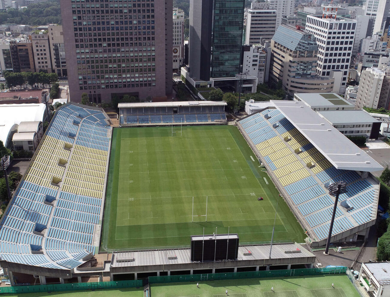 秩父宮ラグビー場（2018年撮影）