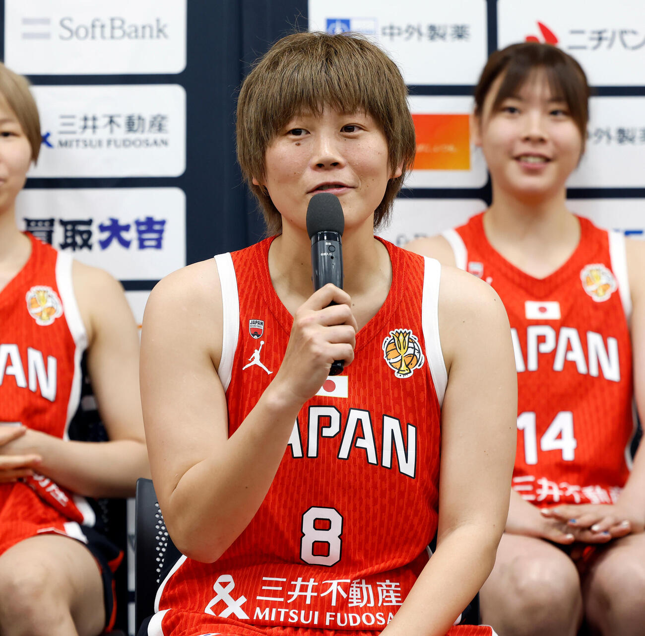 大会への思いを語る高田真希（撮影・山本朝陽）