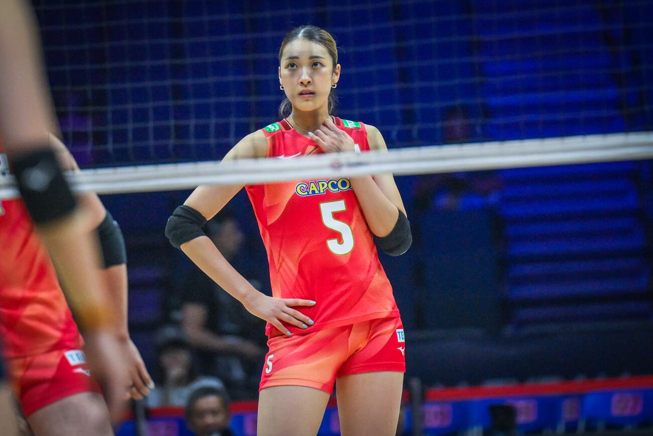 日本女子　香港戦（C）AVC Women Volleyball Continental Championship