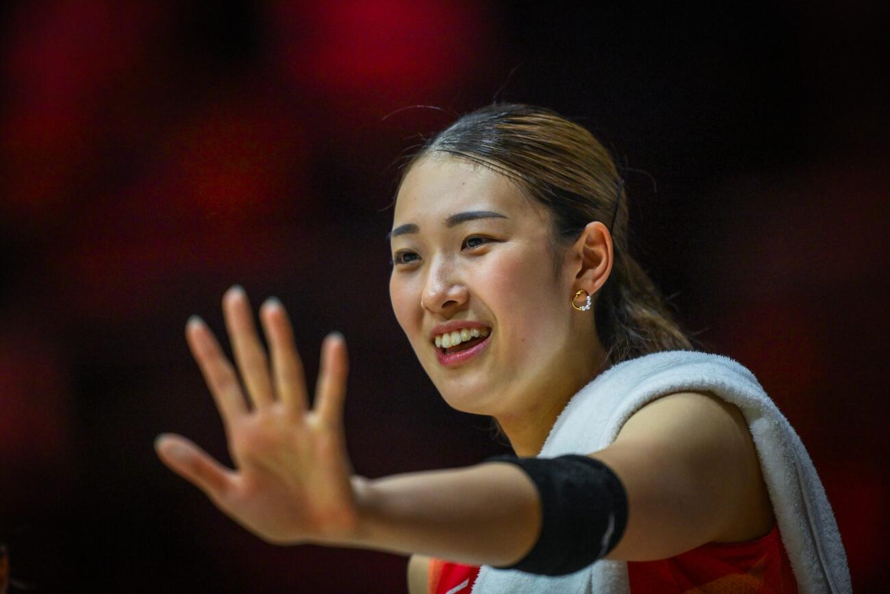 日本女子　香港戦（C）AVC Women Volleyball Continental Championship