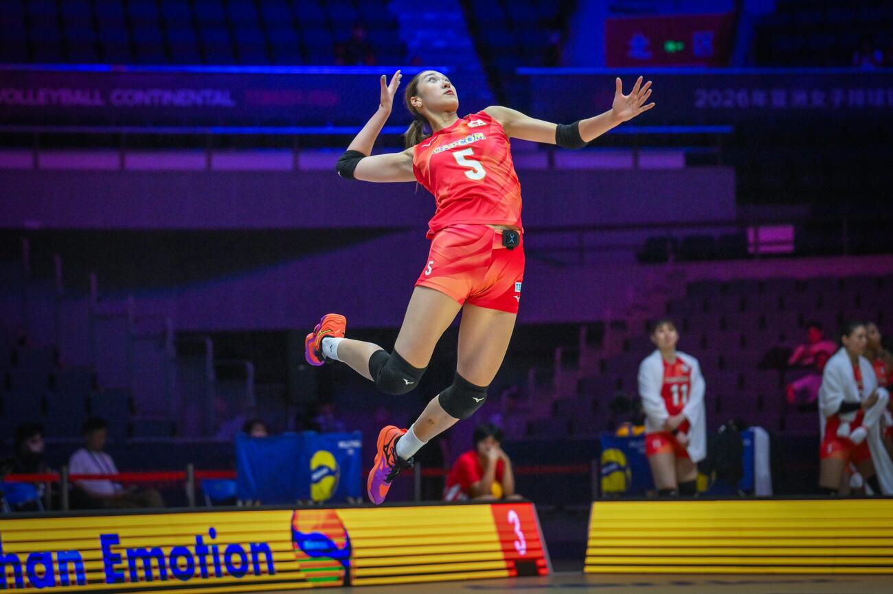 日本女子　香港戦（C）AVC Women Volleyball Continental Championship