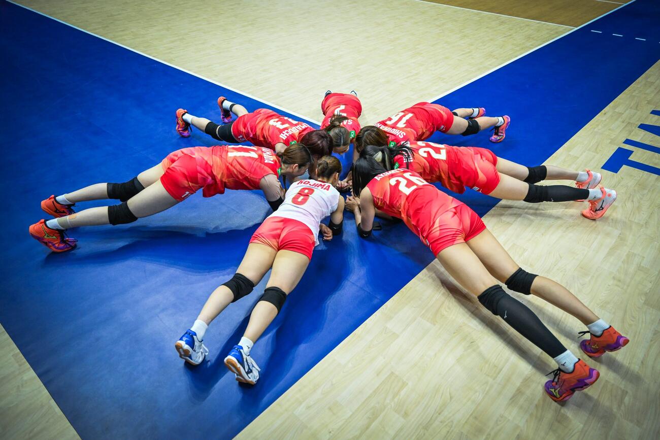日本女子　香港戦（C）AVC Women Volleyball Continental Championship
