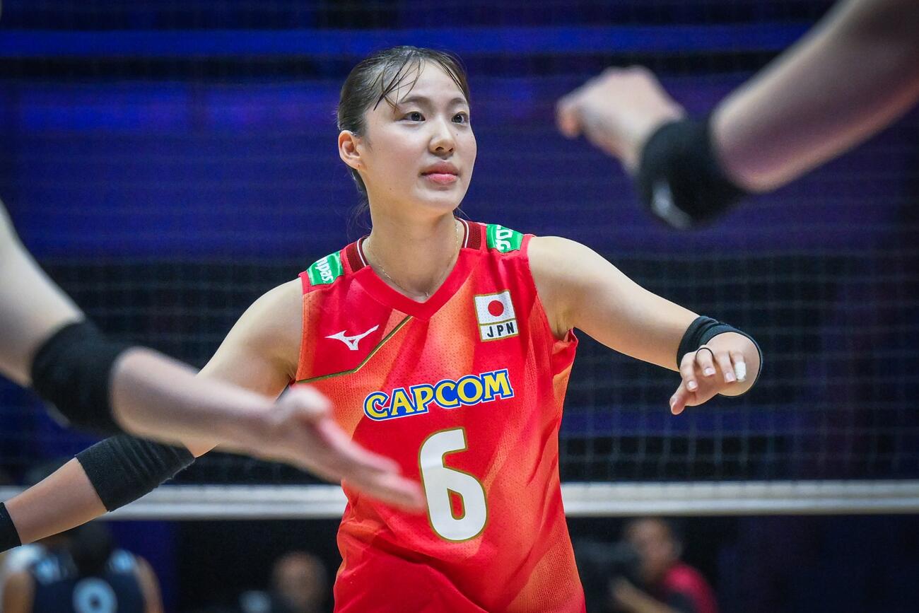 日本女子　香港戦（C）AVC Women Volleyball Continental Championship