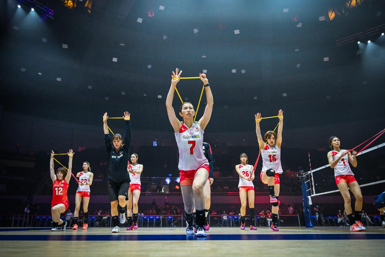 日本女子、韓国戦（C）AVC Women Volleyball Continental Championship