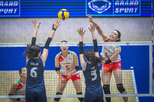 日本女子、韓国戦(C)AVC Women Volleyball Continental Championship