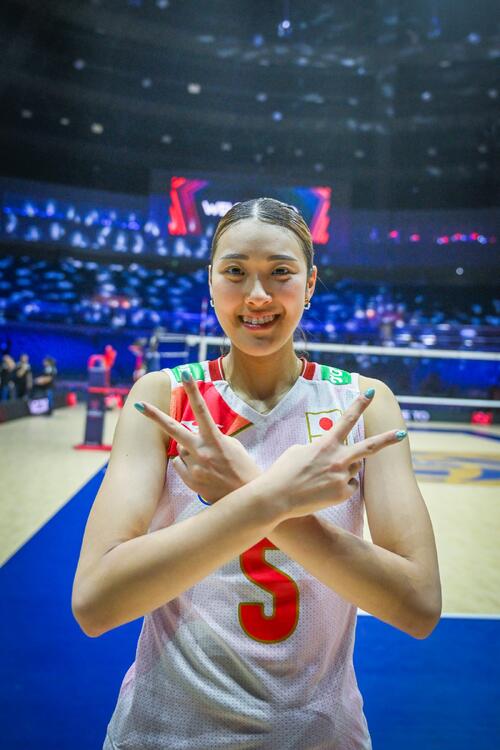 日本女子、韓国戦(C)AVC Women Volleyball Continental Championship