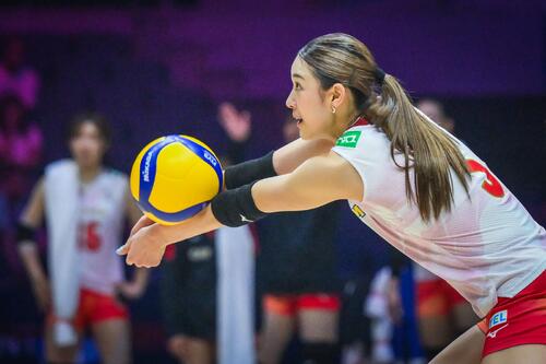日本女子、韓国戦(C)AVC Women Volleyball Continental Championship
