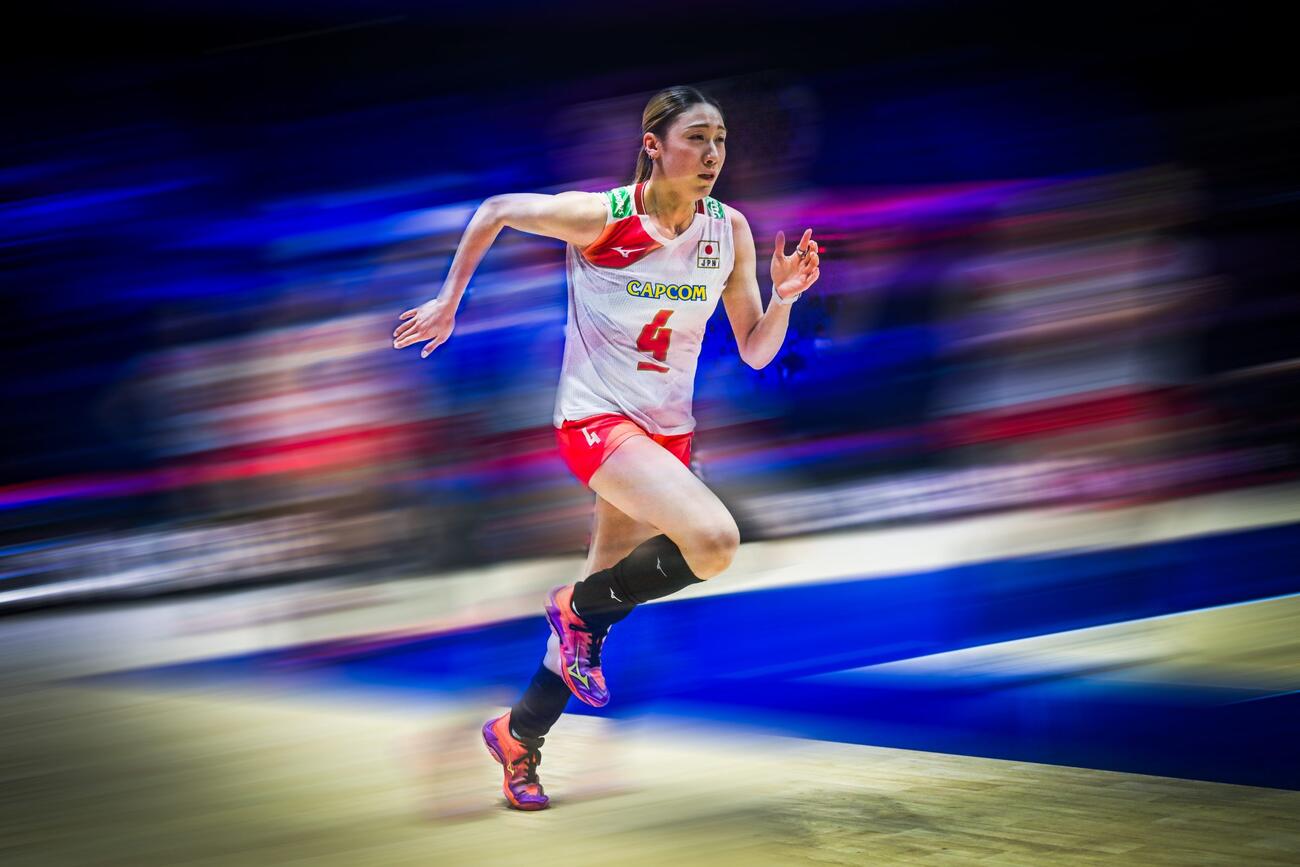 日本女子、韓国戦（C）AVC Women Volleyball Continental Championship