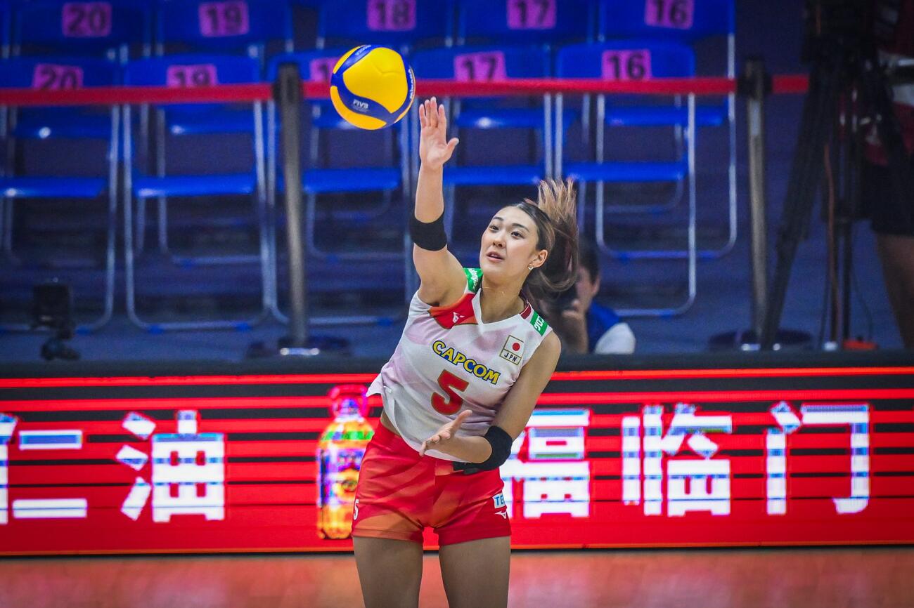 日本女子、韓国戦（C）AVC Women Volleyball Continental Championship