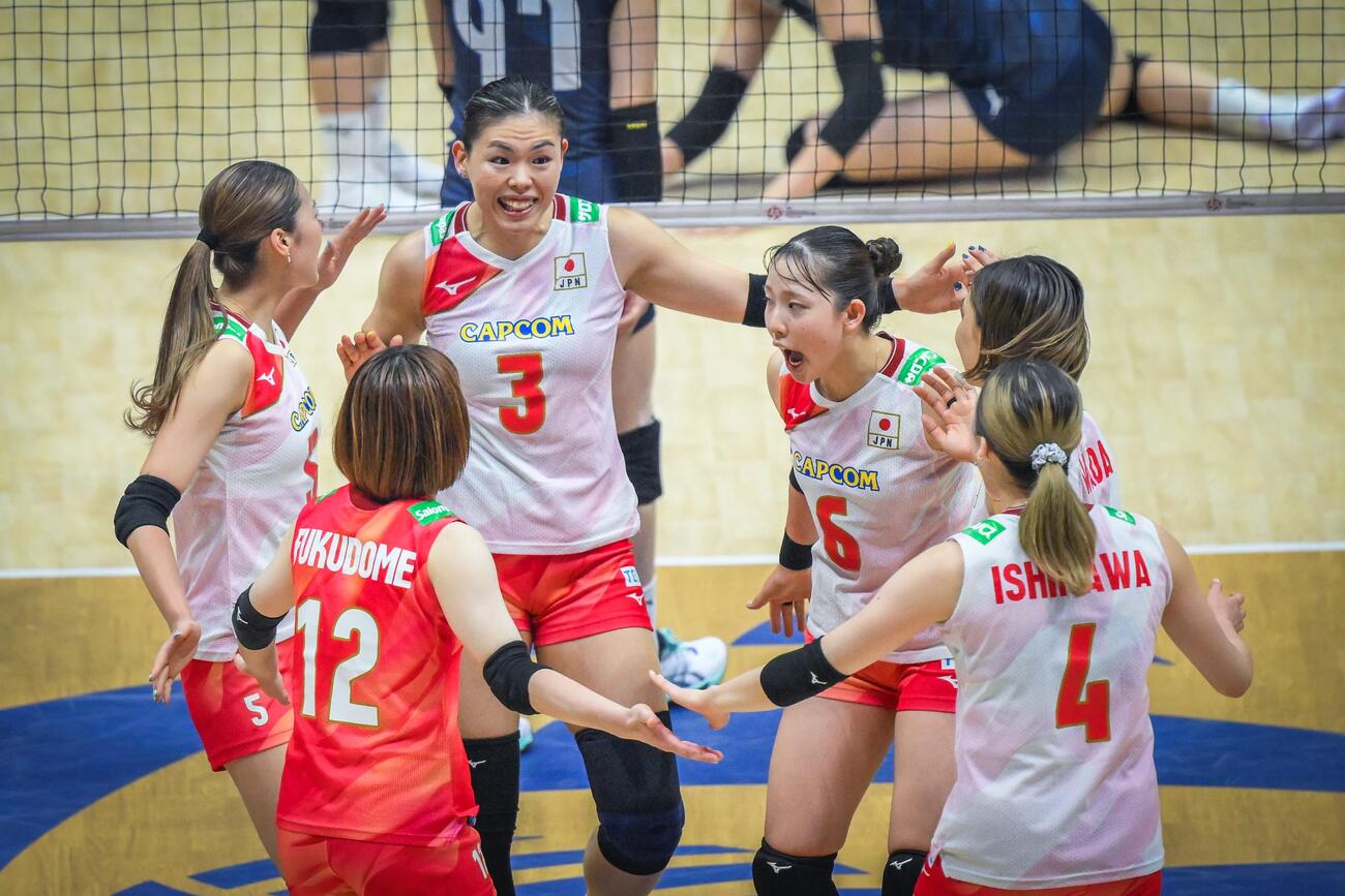日本女子、韓国戦（C）AVC Women Volleyball Continental Championship