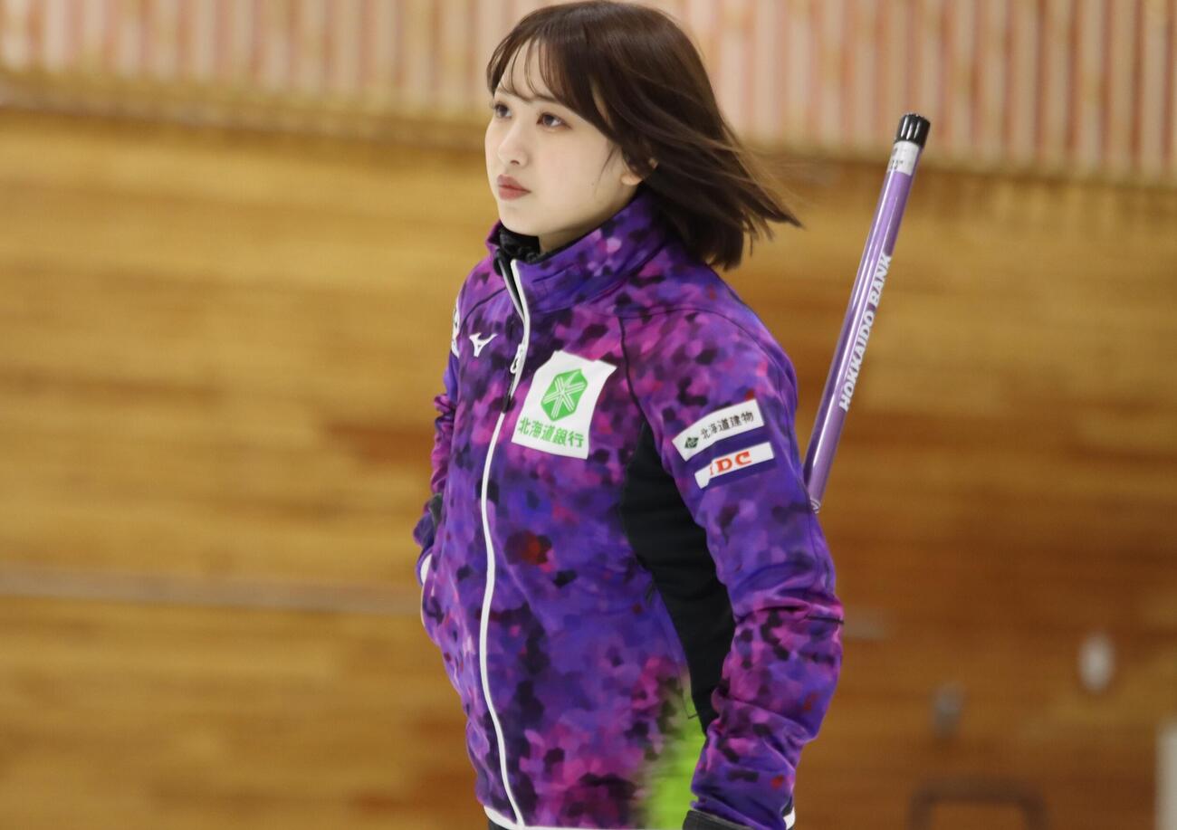 決勝に臨む北海道銀行の仁平美来