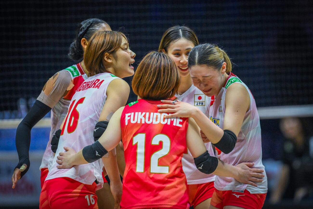 日本女子、韓国戦（C）AVC Women Volleyball Continental Championship